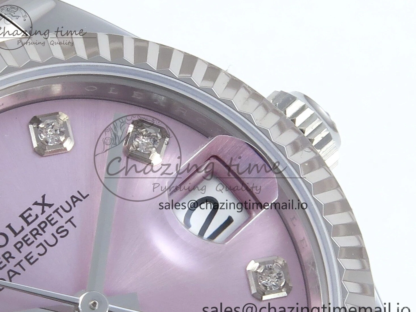 0523 Timeless DateJust 31 278274 ARF 1:1 Best Edition 904L Steel Pink Diamonds Dial on SS Oyster Bracelet ETA 557
